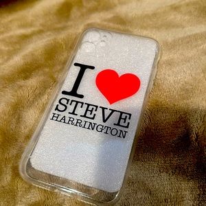 Stranger Things Fans clear Cell Phone Case iPhone 12 *I ❤️ Steve Harrington*